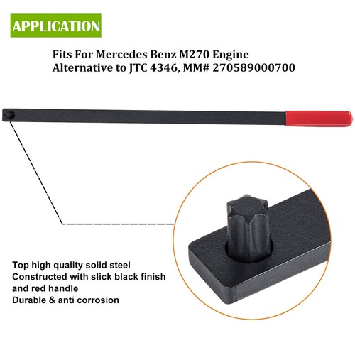 For Mercedes Benz M270 Serpentine Belt Wrench Tool, JTC 4346 & MM# 270589000700 - Picture 3 of 7
