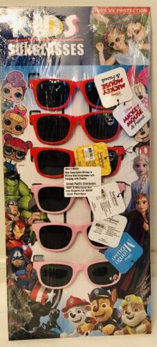 Mickey & Minnie Kindersonnenbrille 100 % UV-Schutz. 6er Pack - Bild 1 von 5