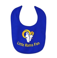 New NFL Los Angeles Rams Little Rams Fan All Pro Baby Bib Wincraft New Colors