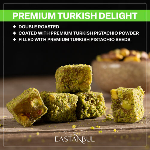 Eastanbul Turkish Delight Pistachio, 8.8oz, Turkish Delights Candy - Picture 4 of 9