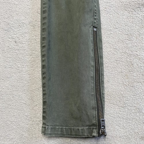 Madewell Skinny Cargo Pants Size 25 Army Green Zip Ankle 26x28 Fatigue Stretch - Picture 5 of 9