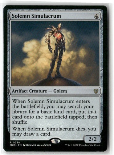 Solemn Simulacrum Commander: Murders at Karlov Manor Magic MTG NM - Picture 1 of 1