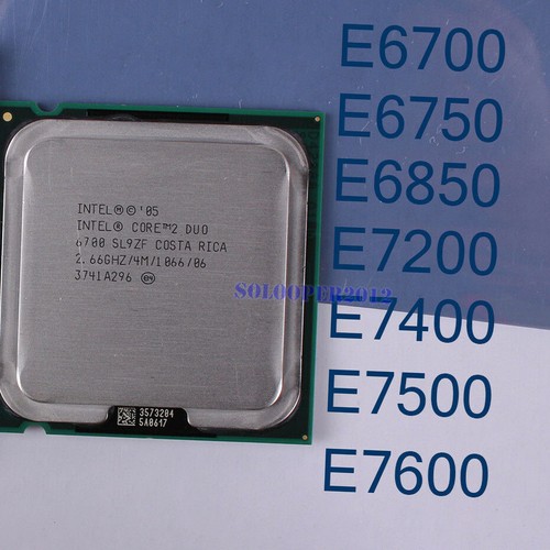 Procesor Intel Core 2 Duo E6700 E6750 E6850 E7200 E7400 E7600 E8600 LGA 775 CPU - Zdjęcie 1 z 12