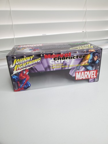 Marvel Character Cars Hulk Spiderman Wolverine 3 Pack Johnny Lightning New - Picture 5 of 13