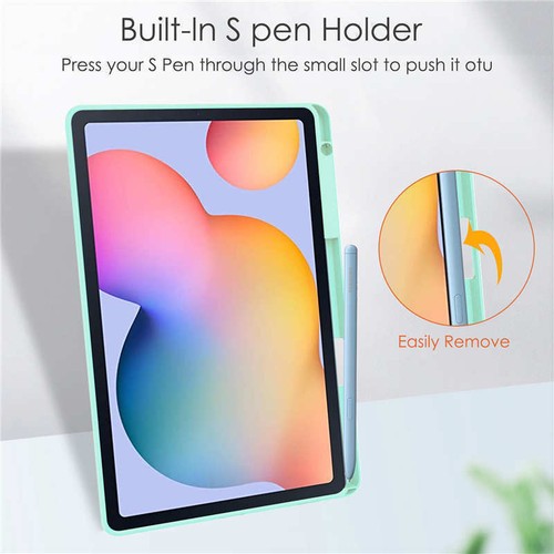 Clear Back Smart Case Stand Cover For Samsung Galaxy Tab S8 11" S7 FE Plus 12.4" - Picture 60 of 66