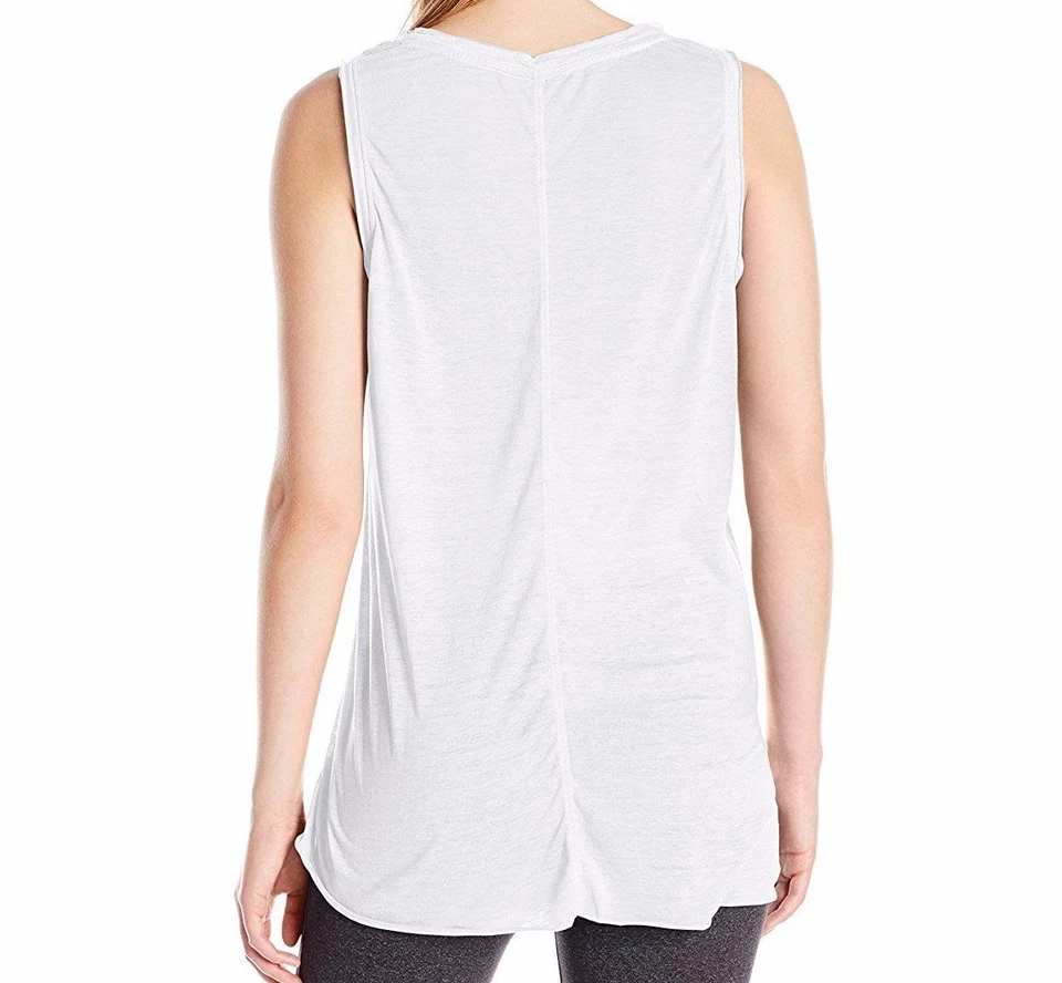 Женская майка Marc New York Performance со швом высокая низкая белая размер большой - Изображение 2 из 4