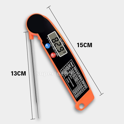 Foldable Digital Thermometer Probe Temperature Kitchen Cooking Food BBQ Meat Jam - Picture 11 of 13
