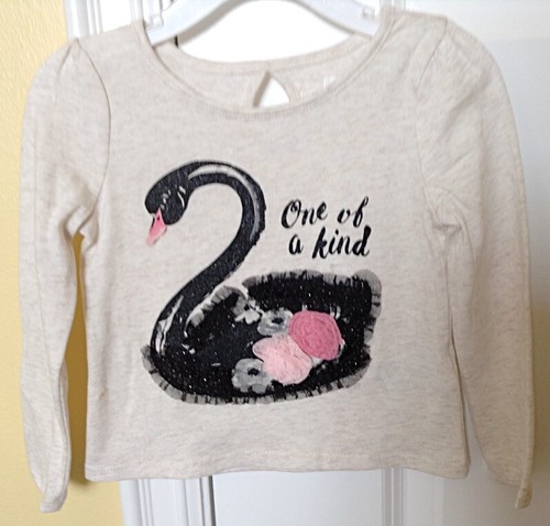 Epic Threads Girls Size 2T Cotton Blend Long Sleeve Swan T-Shirt New w/Tag - Picture 8 of 9