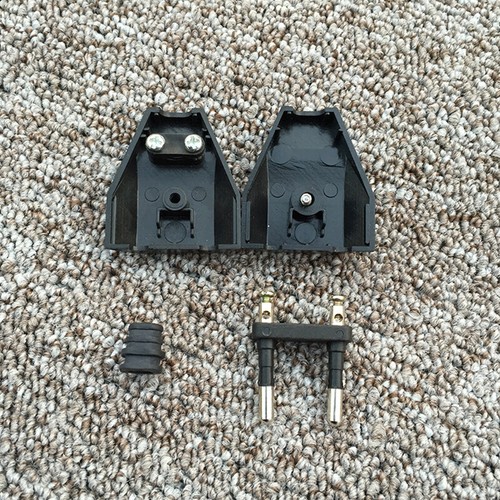 2 Pin EU European US Male Plug AC Electrical Socket Adapter 250V Replacement - Afbeelding 8 van 14