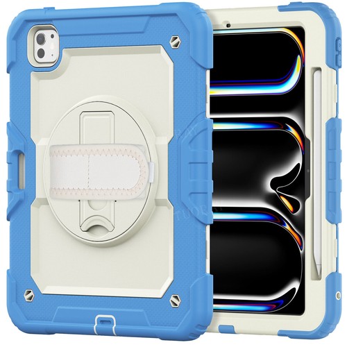 Für iPad 5/6/7/8/9/10 Gen Air 4 5 6 Pro 11 13 Hybrid Outdoor Tasche Gurt Hülle - Bild 203 von 225