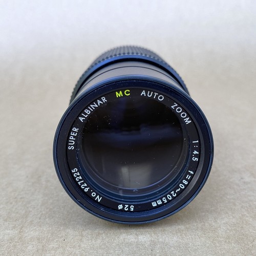 Super Albinar MC Auto Zoom 80-205mm 1:4.5 For Olympus OM Mount, NICE! - Picture 7 of 9