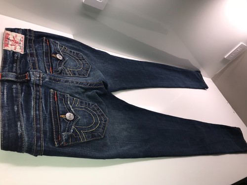 True Religion Women's Jeans Size 25 X 34 Skinny Slim Authentic Made in USA - Picture 4 of 7