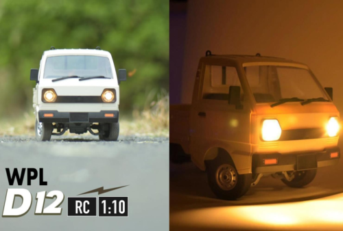 WPL D12 RC Car 1/10 RC Drift Car RTR Remote Control Car, Kei Truck Crawler off R - Picture 2 of 8