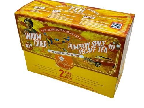 Tea Time 10 sidra caliente y 10 especias de calabaza té descafeinado calentamiento té de hierbas no transgénico - Imagen 11 de 13