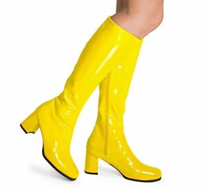 60s & 70s Party Sizes 3 TO 12 New Women's Ladies Fancy Dress Party GO GO Boots 60s & 70s Party Sizes 3 TO 12 New Women's Ladies Fancy Dress Party GO GO Boots