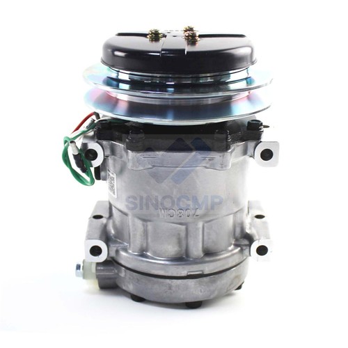 Compresor de aire acondicionado excavadora YX91V00001F1 para Kobelco SK350-8 SK135SR SK200SR SK235SR - Imagen 4 de 11