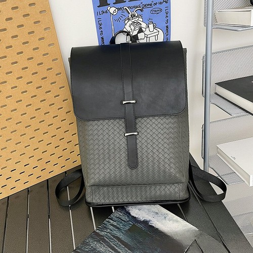 Fashionable Trendy Backpack Couples Casual Large Capacity Leather Backpack - 第 25/27 張圖片