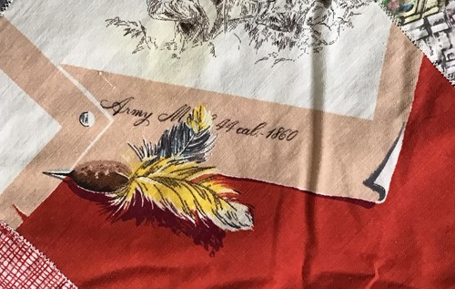 Crazy Quilt Runde Tischdecke Stuhl Abdeckung Picknick Stoffreste Pistole Landhaus Vintage  - Bild 4 von 24