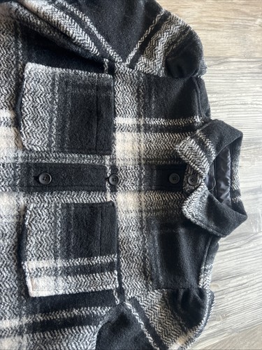 Gap Wool Blend  Jacket Women's L Tall Black Plaid NWT $148 - Picture 11 of 11