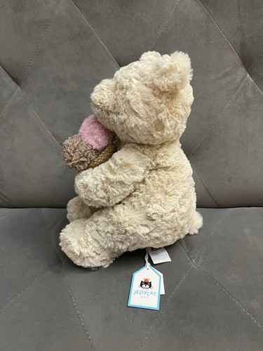 Jellycat Oatus Ice Cream Bear & Strutton Pigeon Duo Set NYC FAO Negro Nuevo - Imagen 3 de 7