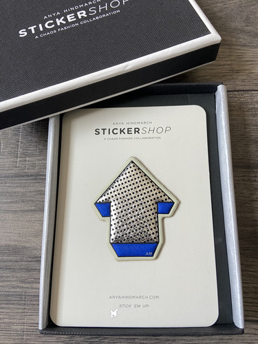 Anya Hindmarch Metallisch Capra Leder Pfeil Sticker Neu Ovp