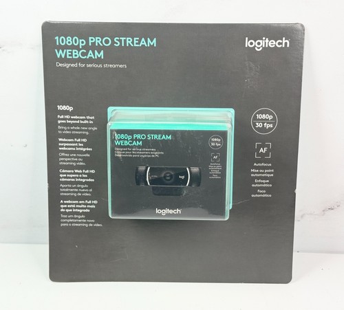 ⚓Nowy/Zapieczętowany - Logitech 1080p Pro Stream Kamera internetowa 1080p/30fps Kamera⚓ - Zdjęcie 2 z 5