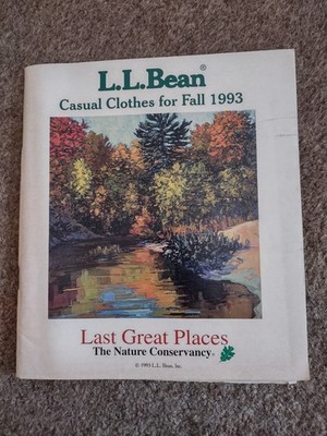 Fall 1993 L.L. BEAN Outdoor Clothing Catalog Autumn Nature The  Conservancy 