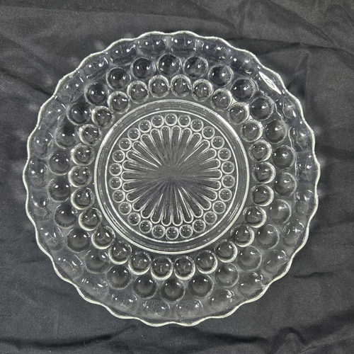 Anchor Hocking 6+" Bubble Pattern Bread Plates Set Of 5 Decor Retro Party VTG