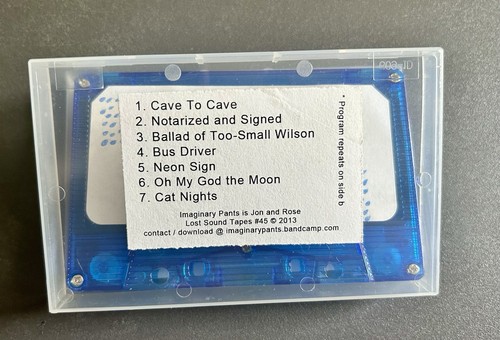 Imaginary Pants cassette 2013 Lost Sound Tapes Rose Melberg - Picture 3 of 4