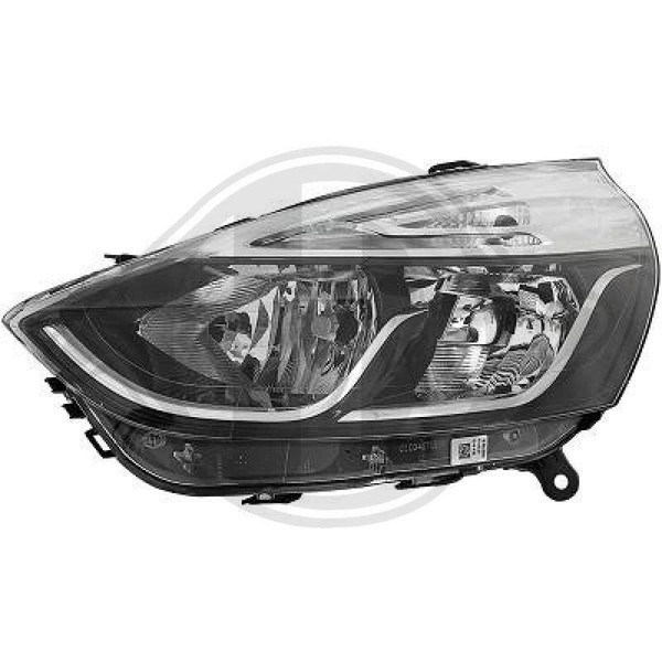 1X Hauptscheinwerfer Diederichs 4416181 Hd Priority Parts FüR Renault Links-image