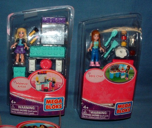 MY LIFE CHEF, MAKEUP ARTIST, & COWGIRL FIGURES - MEGA BLOKS - USED - Picture 2 of 6