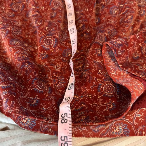 Vintage Neu mit Etikett Cord Maxikleid Herbst Blumen Cozy CottageCore Gr. S Hexy Halloween - Bild 20 von 24