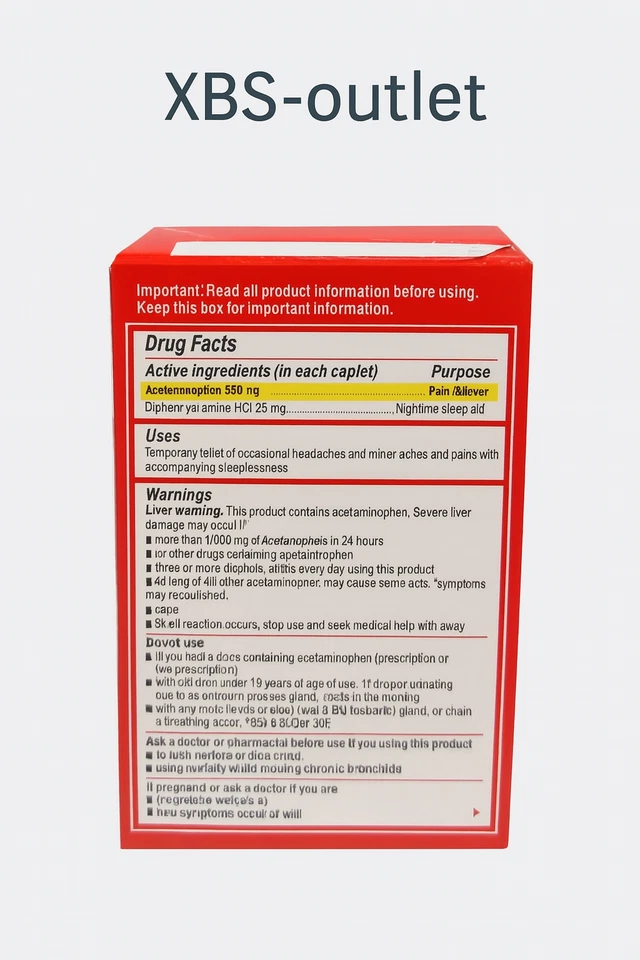 Comprimidos Tylenol PM Extra Strength 225 unidades con caja Foto 2 de 2