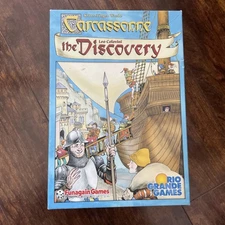 Carcassonne: The Discovery Board Game Tactical  Discover Exploring Complete EUC