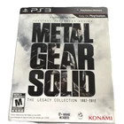 Konami Metal Gear Solid: The Legacy Collection 1987-2012 PS3 Manual Included