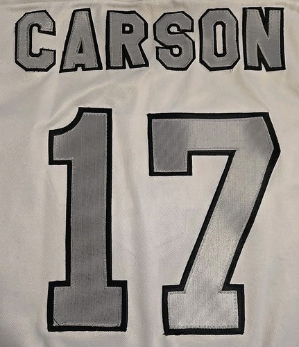 VTG Mens M CCM NHL LA Los Angeles Kings Jimmy Carson 17 White Sewn Hockey Jersey - Picture 11 of 13