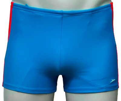 SPEEDO Junior Jungen Boxer Badehose rot blau Kordelzug Größe 30'' Taille (G)