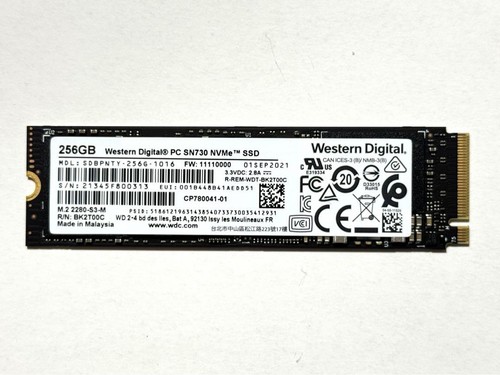 Western Digital 256Gb Nvme M.2 Ssd - 第 1/2 張圖片