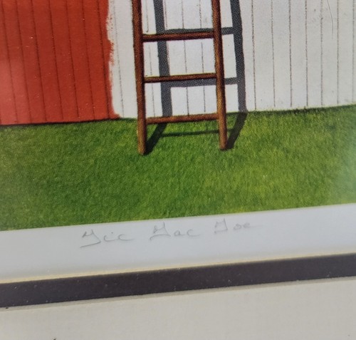 Signed Frank Whipple "Tic Tac Toe" Limited Edition Matted Lithograph # 963/1000 - Picture 2 of 6