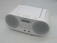 SONY ZS-S40 White CD Radio Player Portable AM/FM Stereo Speaker Compact Japan