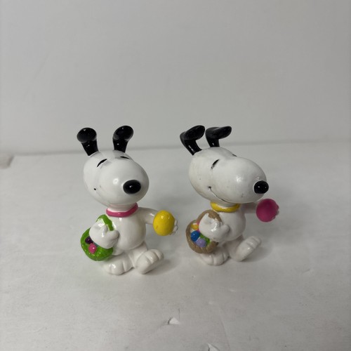 Vintage Konvolut 7 Peanuts Snoopy Ostern PVC Figuren - Bild 5 von 10