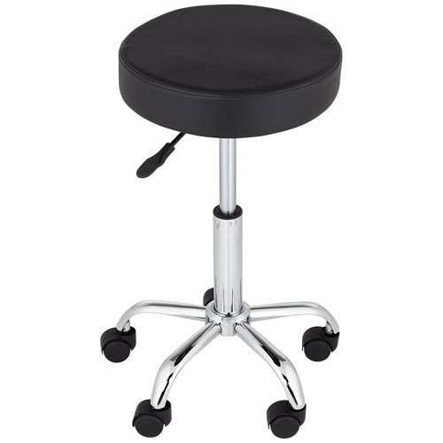 Kelly Chrome Swivel Bar Stool 24 1/2" High Black Cushion Kitchen Counter Island - Picture 6 of 6