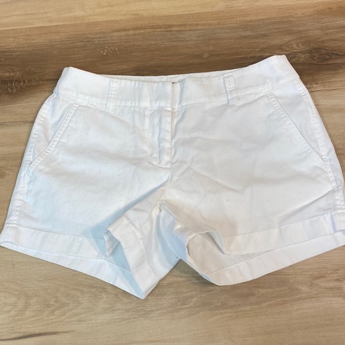 J. Pantaloncini chino bianchi donna Crew taglia 0 - Foto 2 di 8