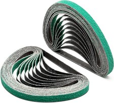 1/2” x 18” 80 Grit Green Zirconia Sanding Belt 13x457mm for Air Sander (10 Pack)