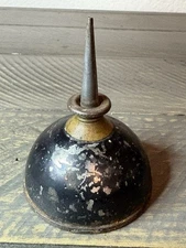 Antique Unbranded Sewing Machine Thumb Pump Oiler Oil Can 2” Base