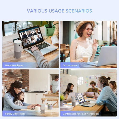 C10(2Nd Gen) 1080P Conference Webcam with Microphone Speaker, Portable All in On - Picture 8 of 12