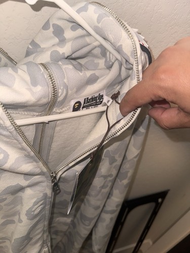 Harajuku Store Camo BAPE Separate Shark Full Zip Hoodie A Bathing Ape Gr. XL - Bild 3 von 7