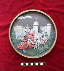 Marcus Designs Medieval Knights in front of castle. 18cm diameter