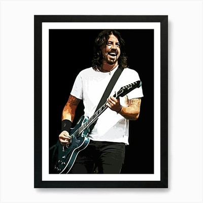 Dave Grohl Foo Fighters 19 Art Prin Framed Wall Art Poster Canvas Print Picture