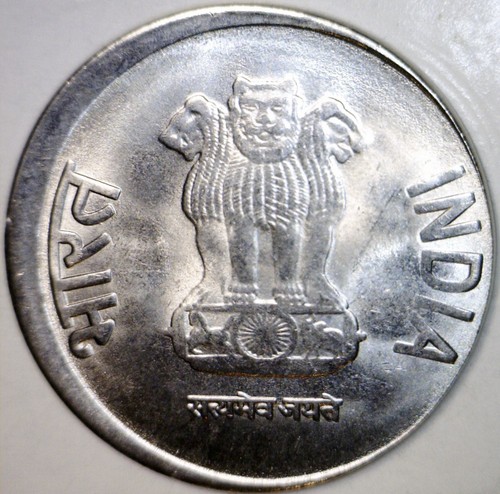 2015 ERROR OFF CENTER 2 Rupee India BU Coin O/C Two Cent LOT #2 NR FREE SHIP - Picture 2 of 2